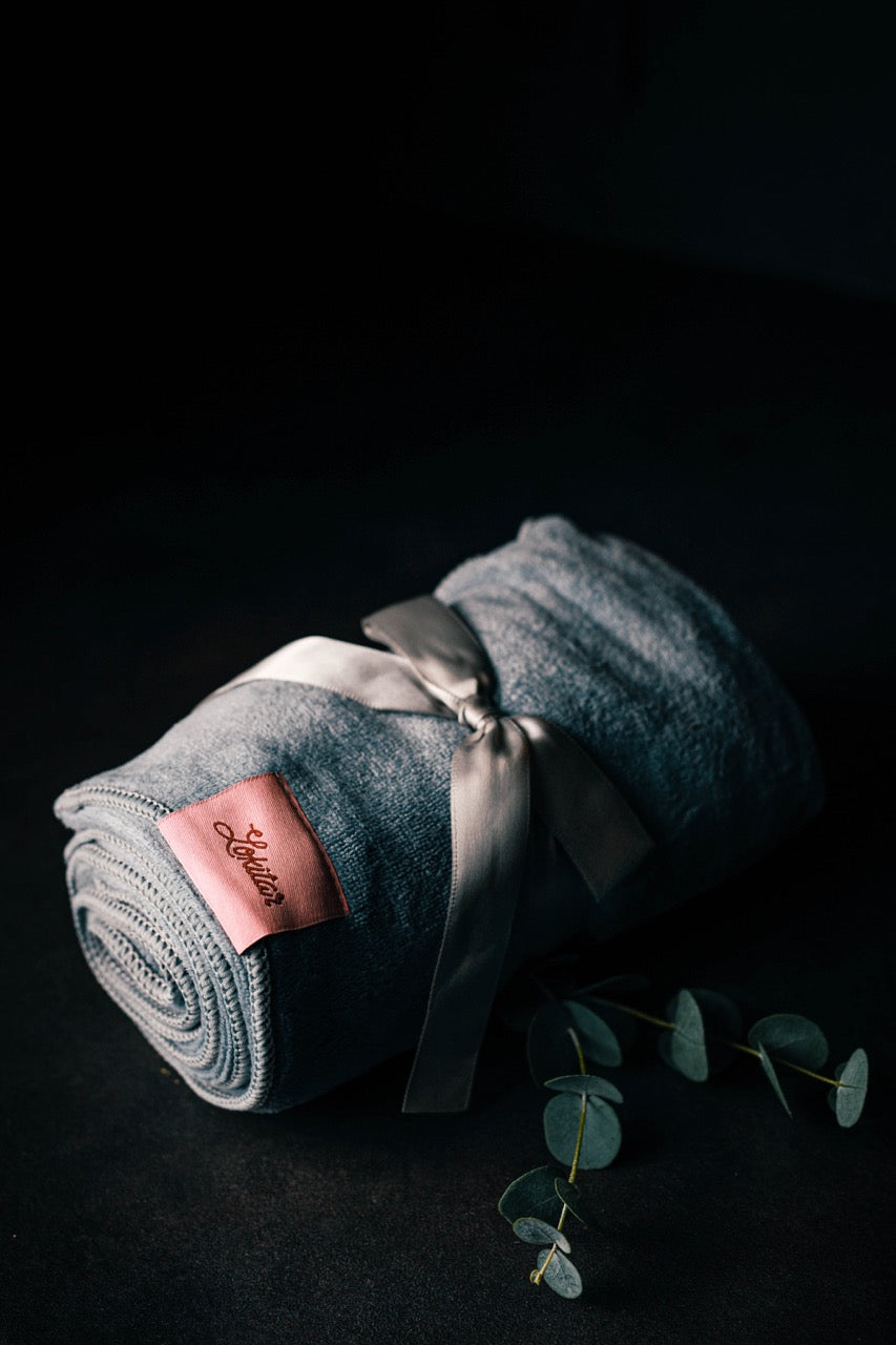 LOKITAR Microfibre hair towel- Light Grey