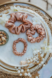 KATRINA SILKS Natural silk scrunchie Morning Dawn