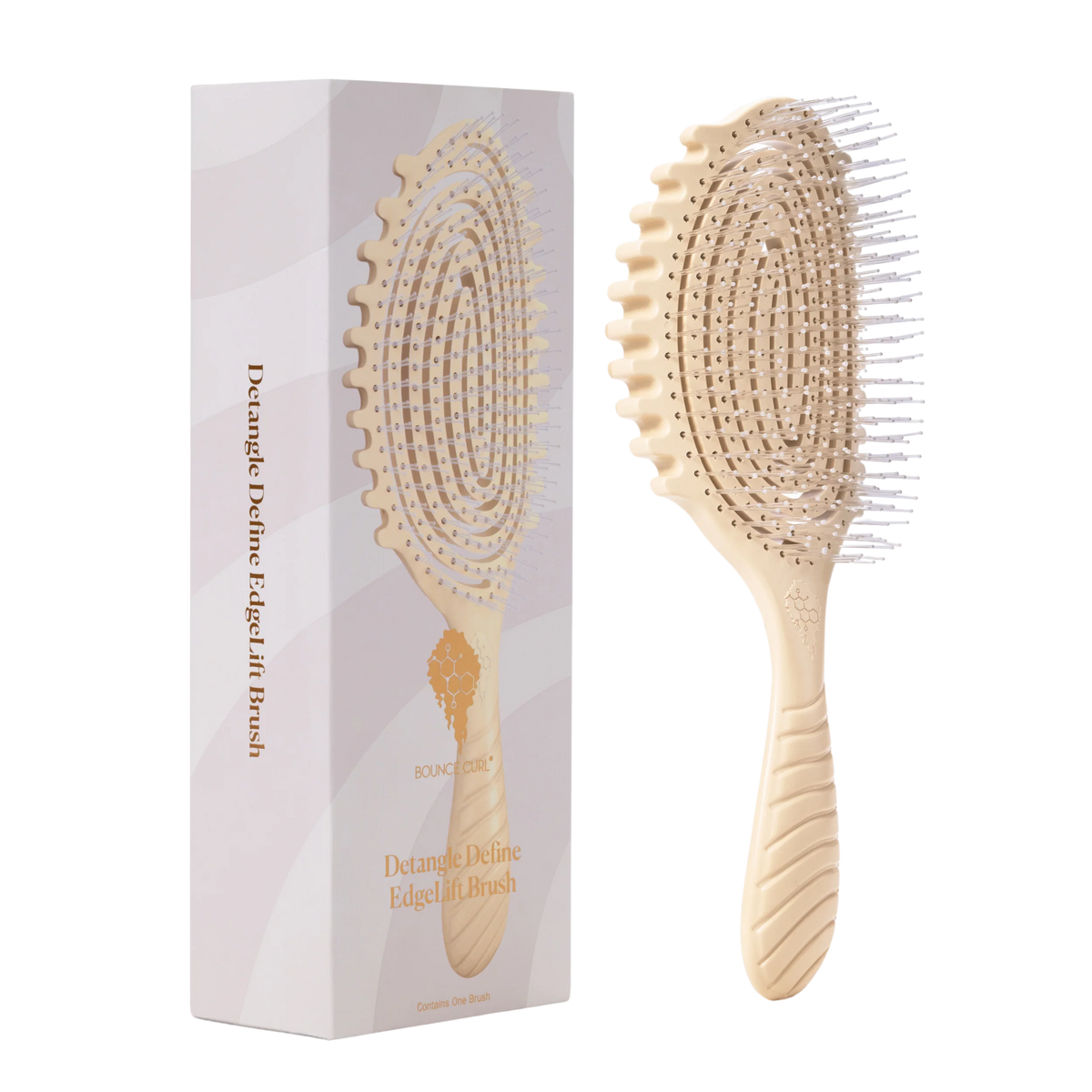BOUNCE CURL Detangle Define EdgeLift Brush atšķetinošā ķemme