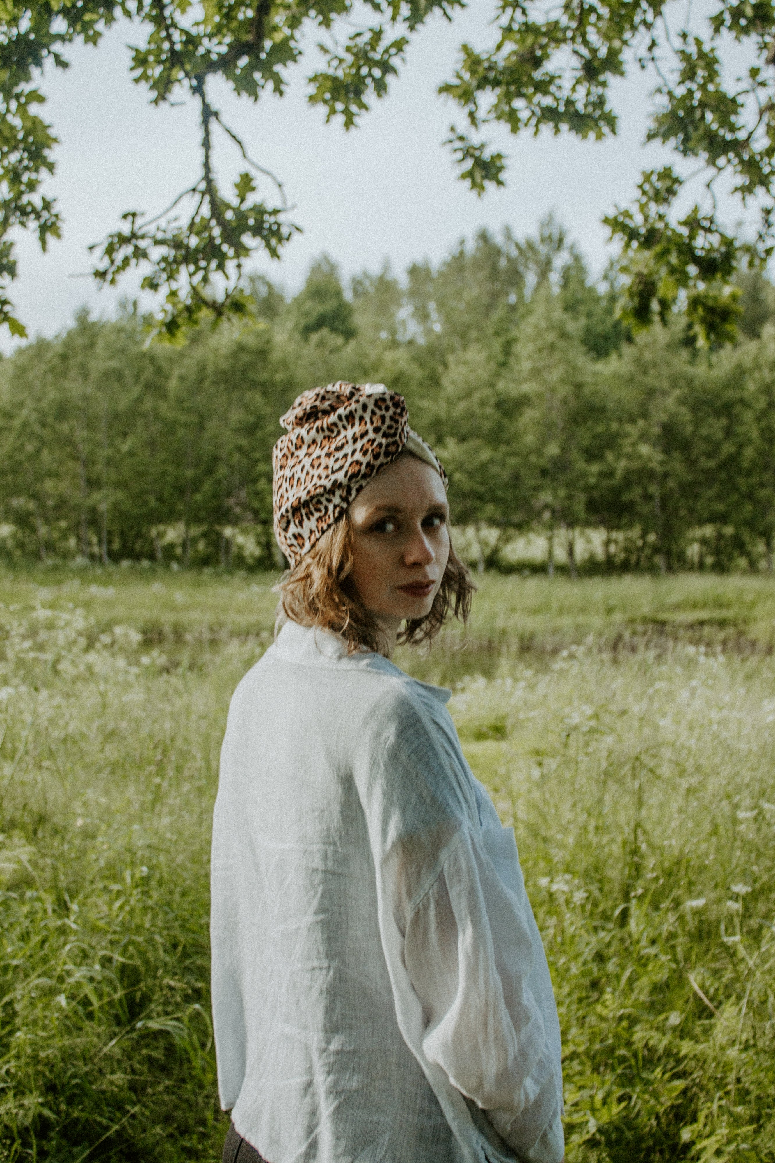 ONDINE Turbāns ar zīda oderi
