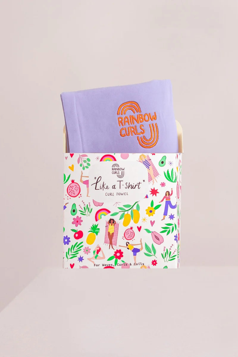 CURL BITES Rainbow Curls | Like a T-shirt Curl Towel / 100cm x 70cm