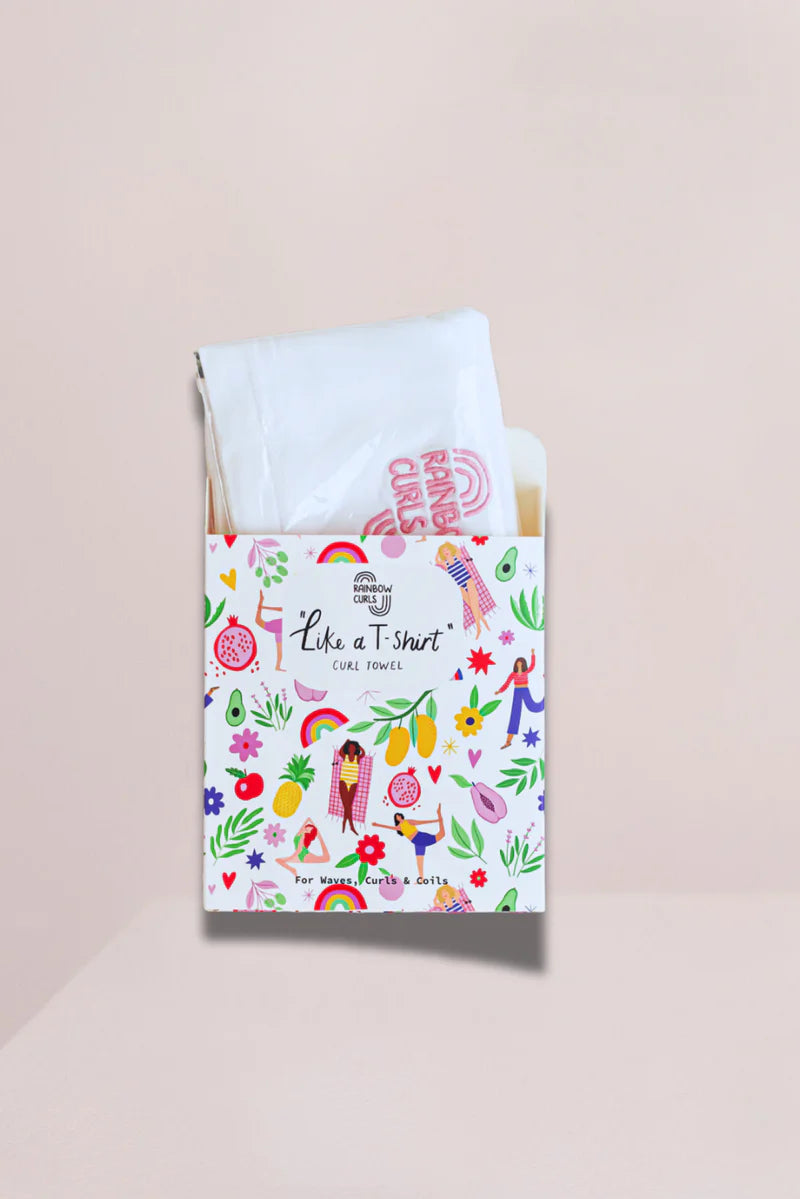 CURL BITES Rainbow Curls | Like a T-shirt Curl Towel / 100cm x 70cm
