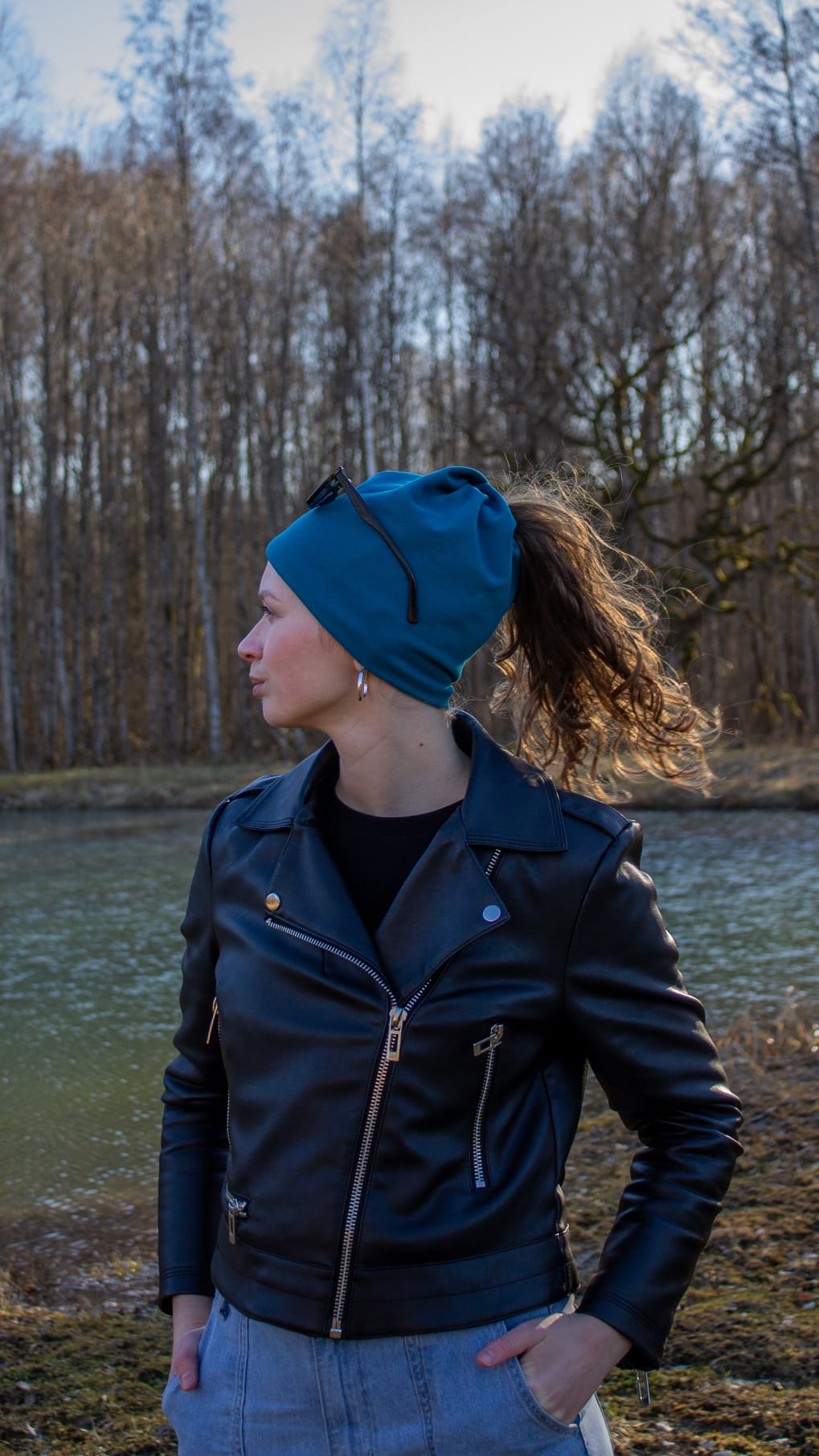 Ondine Hat for curly hair with silk lining