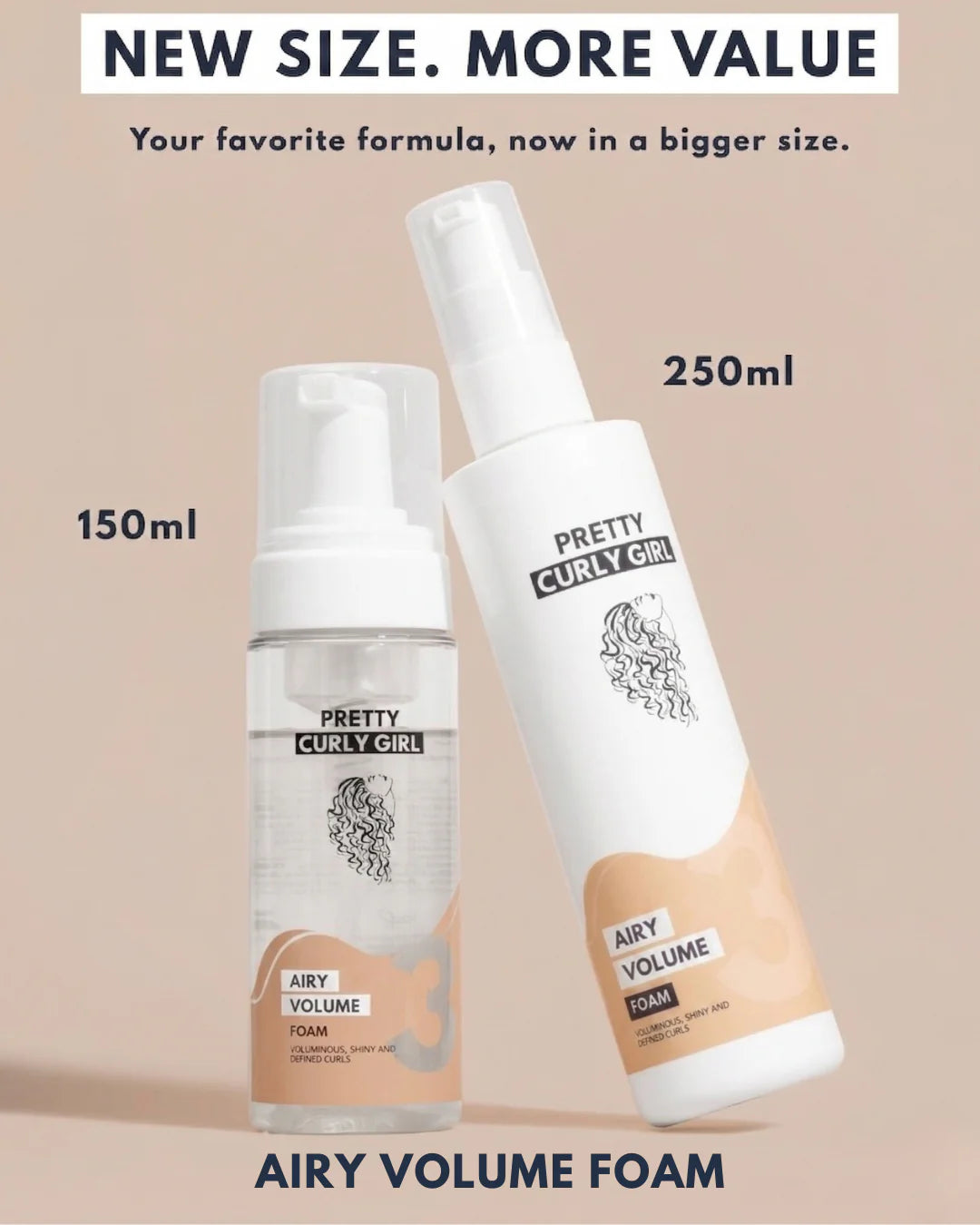 PRETTY CURLY GIRL AIRY VOLUME FOAM